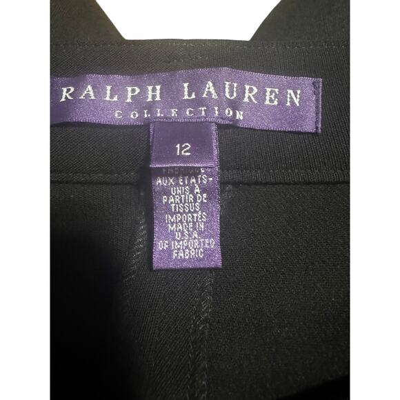 Ralph Lauren Collection Black Riding Pants Equestrian Style Size 12 - Picture 5 of 7